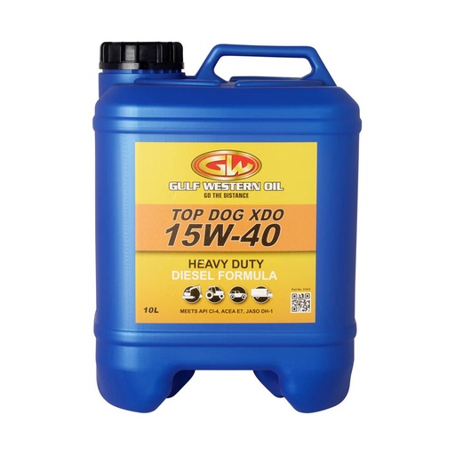 [K01060126] [GW10L15W40] Gulf Western Top Dog XDO 15W-40 Diesel Engine Oil 10L